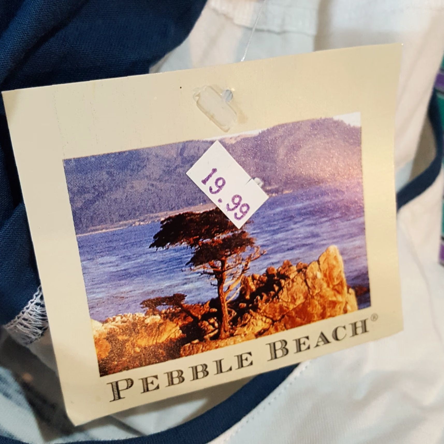 Vintage Pebble Beach Women's Large Striped Sleeveless Golf Athletic Sports T Shirt Top Size L / US 10 / IT 46 - 6 Thumbnail