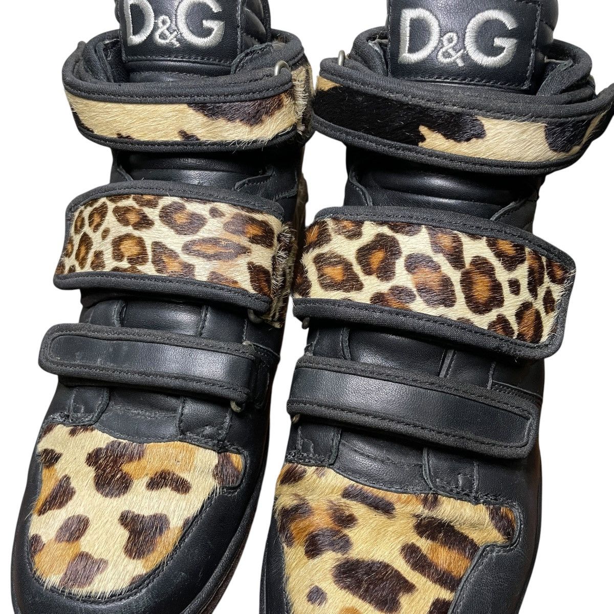 Dolce & Gabbana Dolce & Gabanna Early 2000s Leopard Pony Hair High Sneakers Size US 8 / EU 41 - 6 Thumbnail