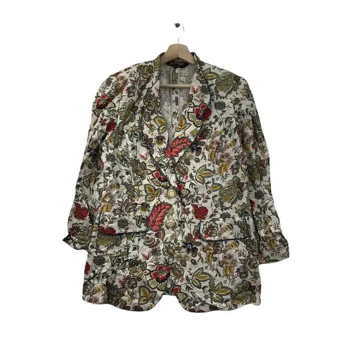 Hardy Amies HARDY AMIES BOUTIQUE London Floral Flower Blazer Sport Coat Size S / US 4 / IT 40 - 1 Thumbnail