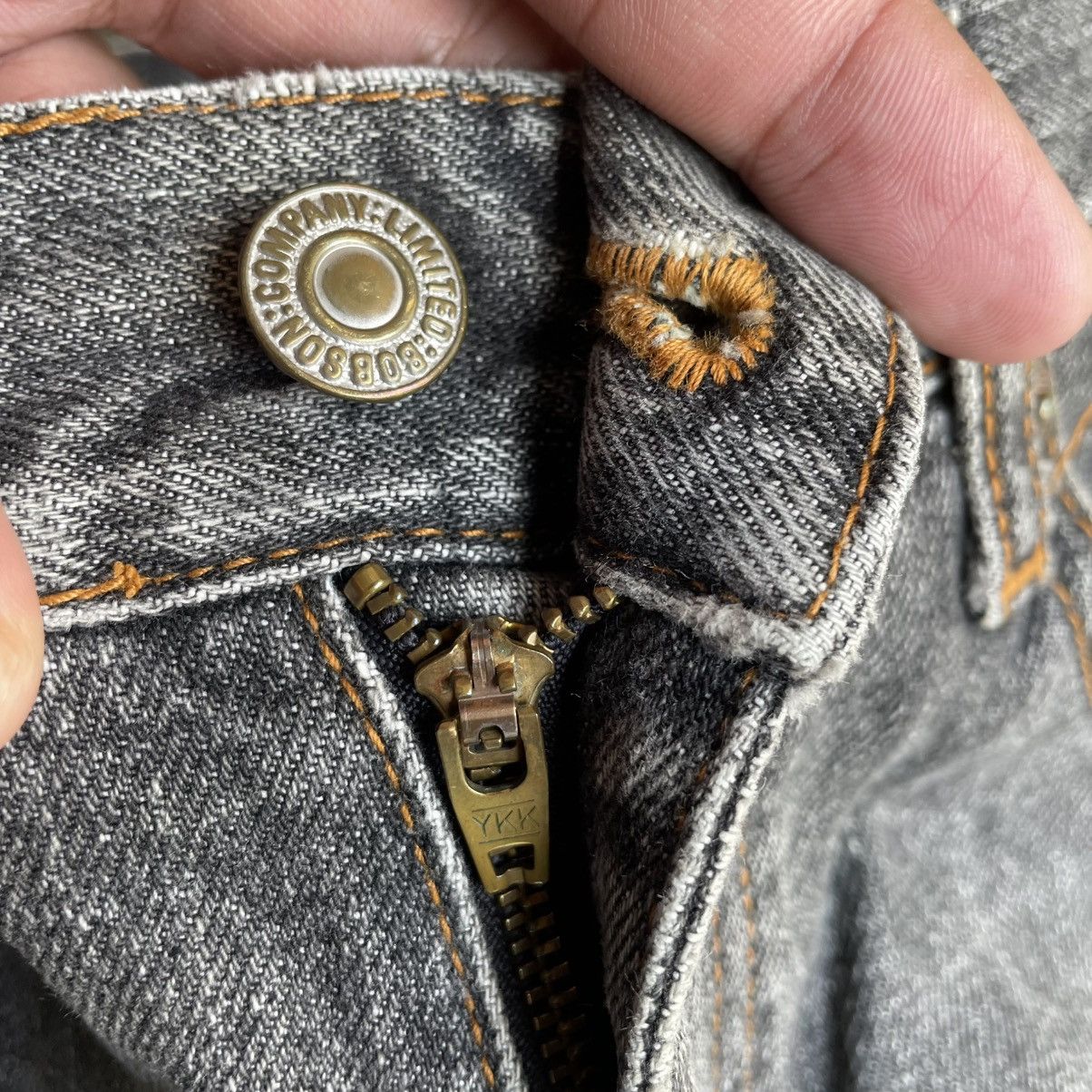 Vintage 🔥Vintage Bobson Chessking Stoned Washed Distress Denim Jeans Size US 31 - 10 Thumbnail