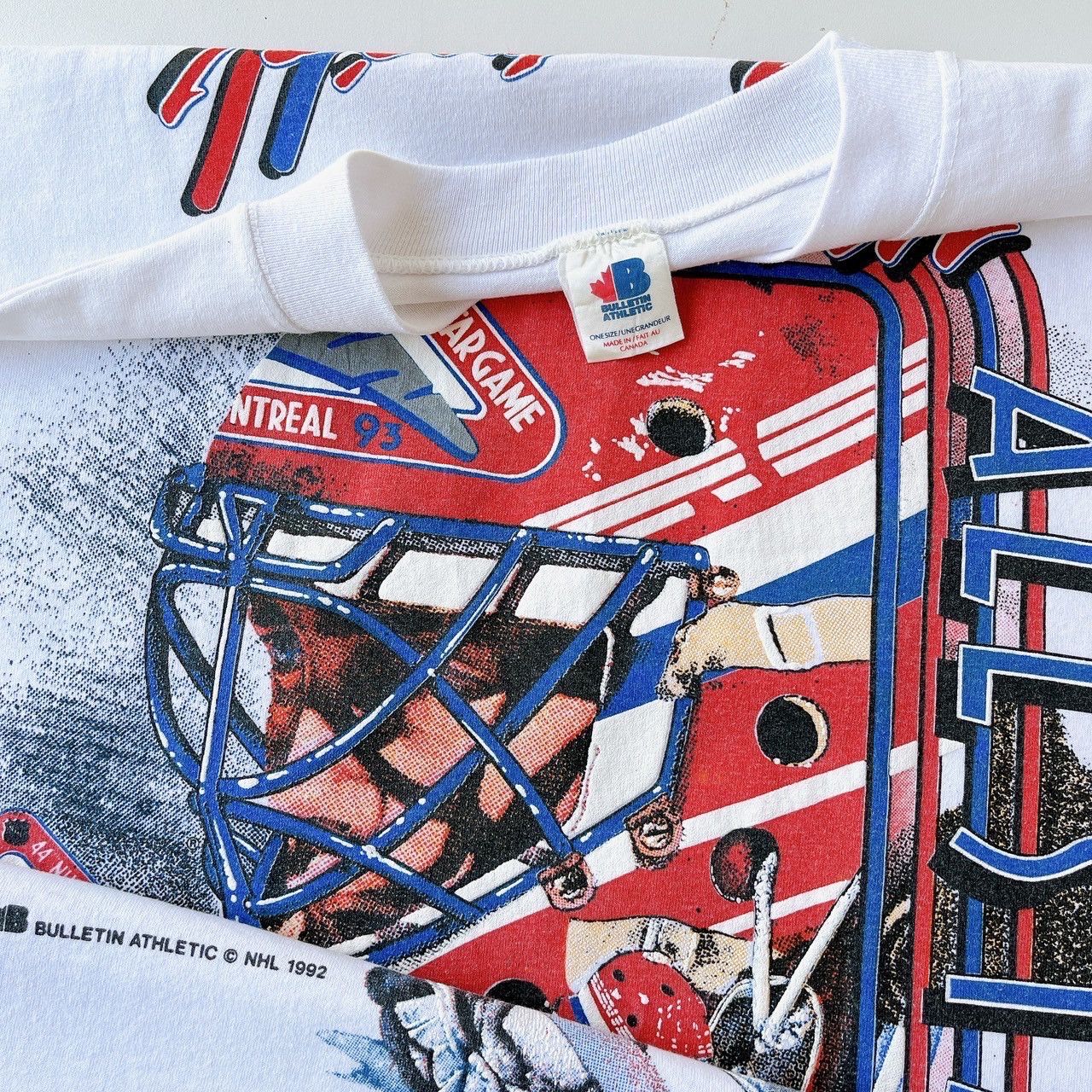 Vintage 90s Montreal Canadiens hockey OVP t-shirt/ XL Size US XL / EU 56 / 4 - 8 Thumbnail