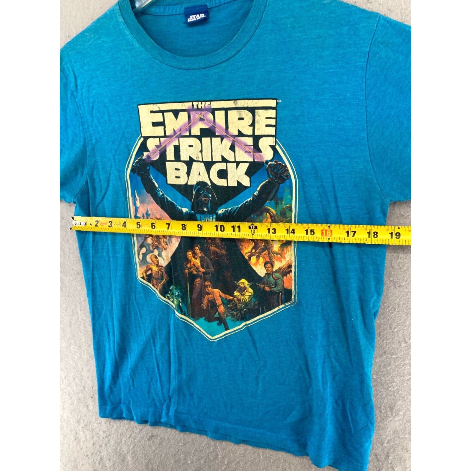 Star Wars Star Wars Star Wars Mens TShirt M Blue Empire Strikes Back Darth Vader Shirt Adult Medium Blue Darth Vader Size US M / EU 48-50 / 2 - 2 Thumbnail