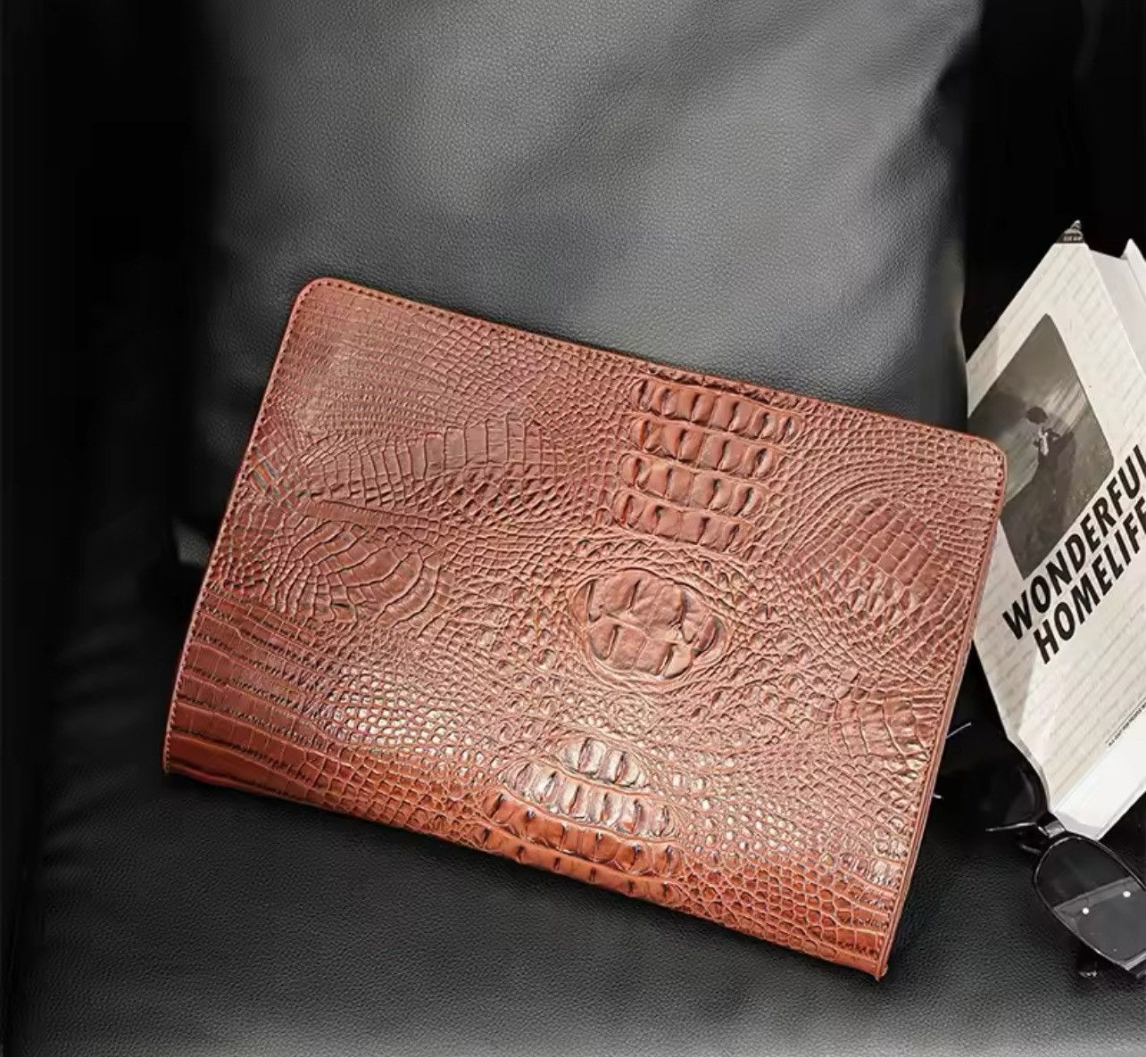 Leather PU Leather Clutches Bag Size ONE SIZE - 3 Thumbnail