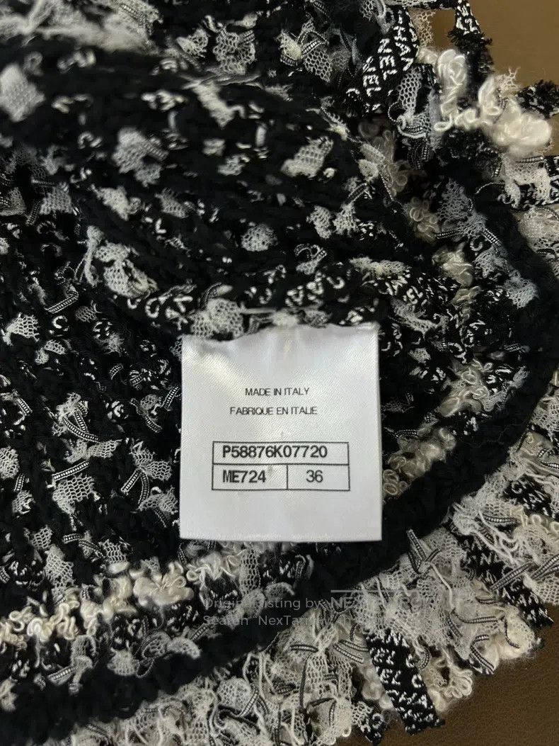 Chanel Chanel Waterfall Series Black and White Woven Tassel Vest Size XS / US 0-2 / IT 36-38 - 6 Thumbnail