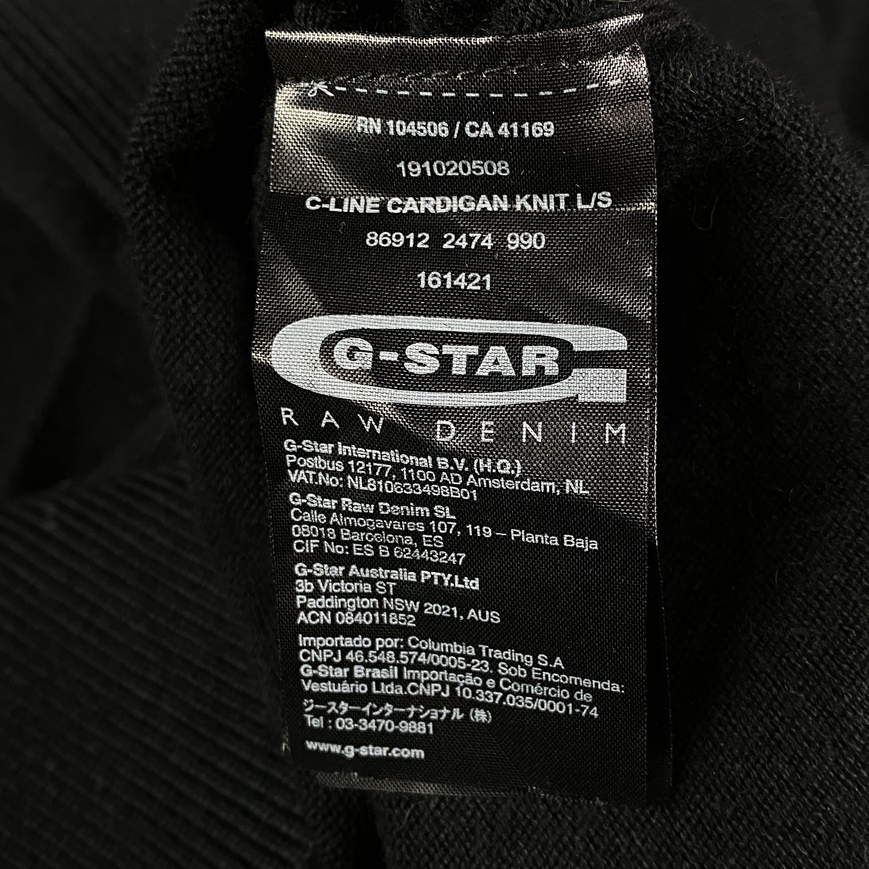 G-Star Men’s Sweater Cardigan G-Star Raw Size M Black Size US M / EU 48-50 / 2 - 5 Thumbnail
