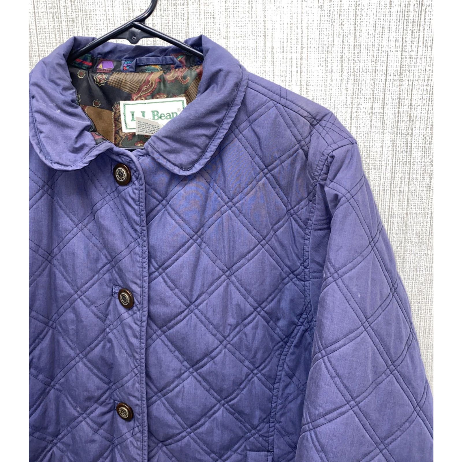 Vintage L.L. Bean Womens Purple Cotton Blend Button Front Jacket Size Small Regular Size S Casual Women Basic Jacket Size S / US 4 / IT 40 - 2 Thumbnail