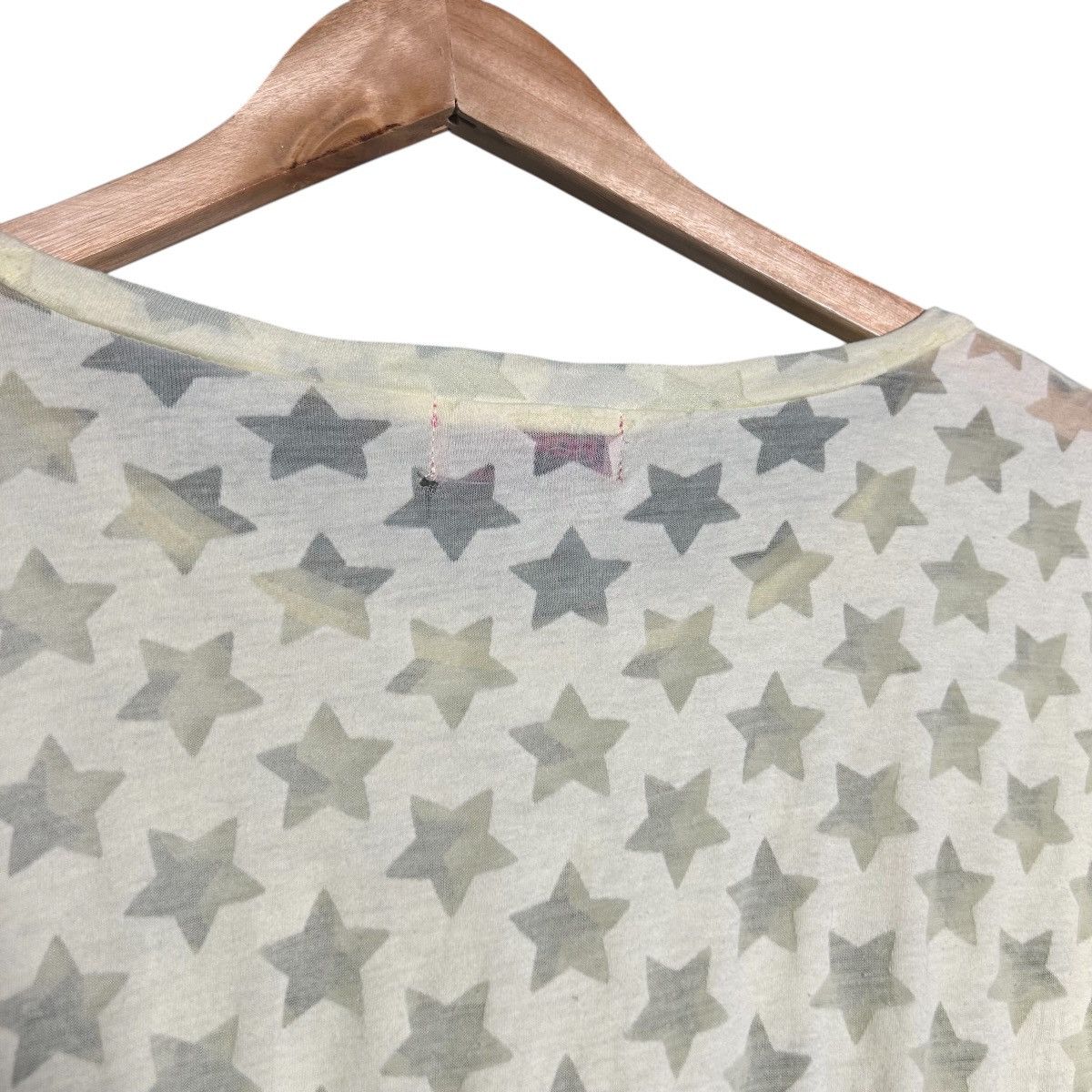 Fiorucci Florucci Big Logo Star Monogram See-through Tshirt Size L / US 10 / IT 46 - 8 Thumbnail