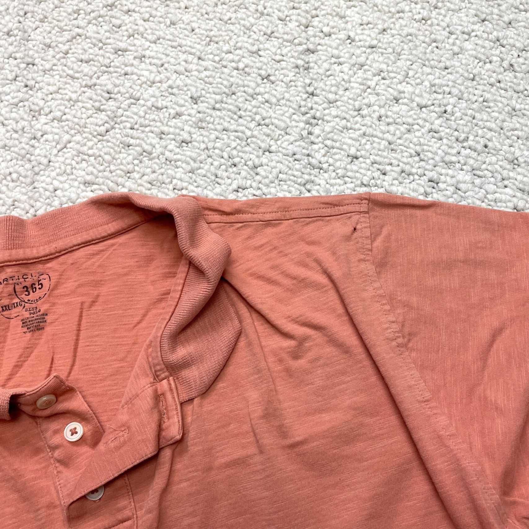 Vintage Article 365 Polo Shirt Mens 2XL Orange Short Sleeve Logo Knit Cotton Casual Shirt Polo Men Orange 2XL Logo 365 Vintage No 90s? Size US XXL / EU 58 / 5 - 6 Thumbnail
