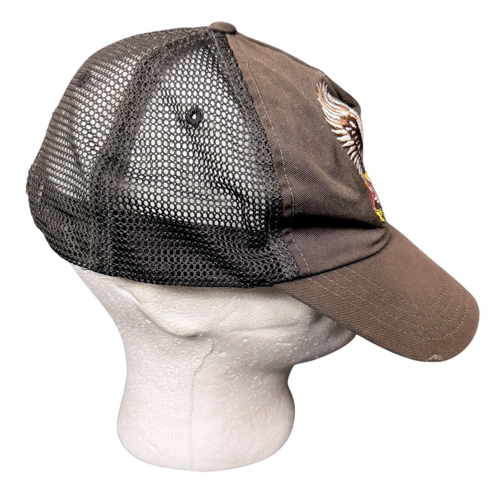 Tommy Hilfiger Vintage 90s Tommy Hilfiger Red Label Moto Mesh Trucker Hat Size ONE SIZE - 6 Thumbnail
