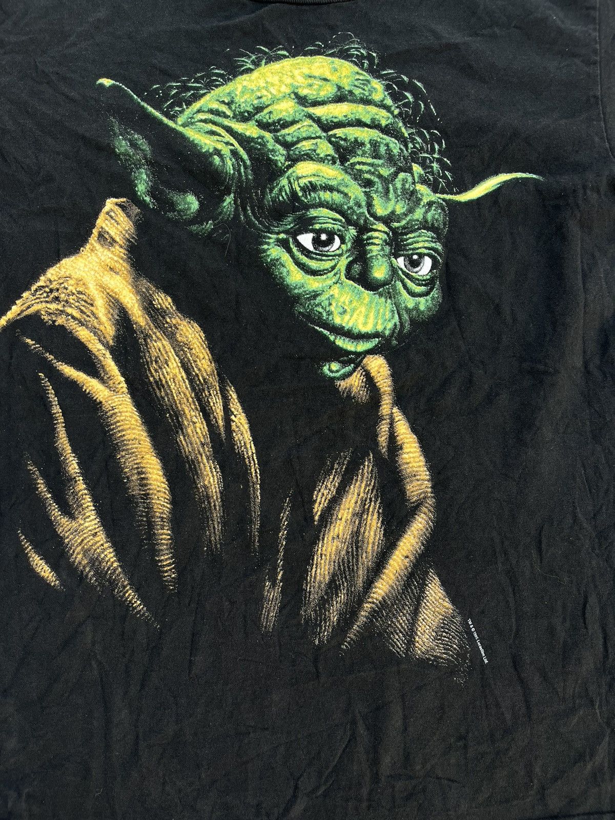 Vintage VTG 1995 LUCAS FILM LTD. STAR WARS YODA TEE Size US L / EU 52-54 / 3 - 2 Thumbnail