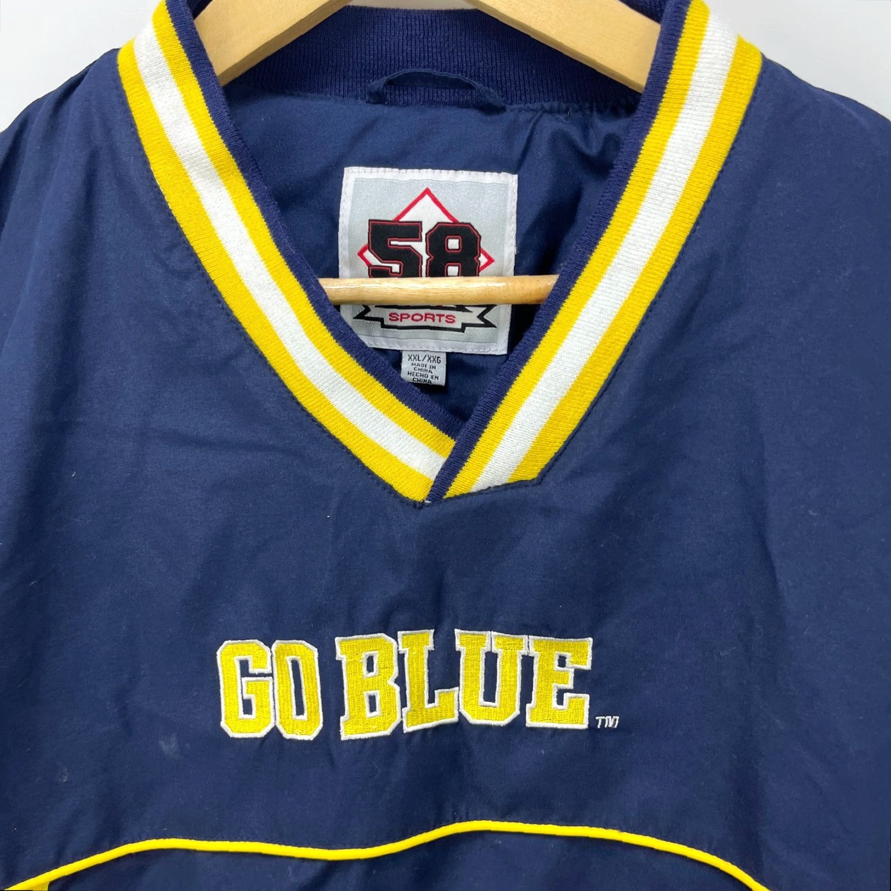 Vintage VINTAGE Michigan Wolverines Pullover Windbreaker Jacket 2XL Size US XXL / EU 58 / 5 - 6 Thumbnail