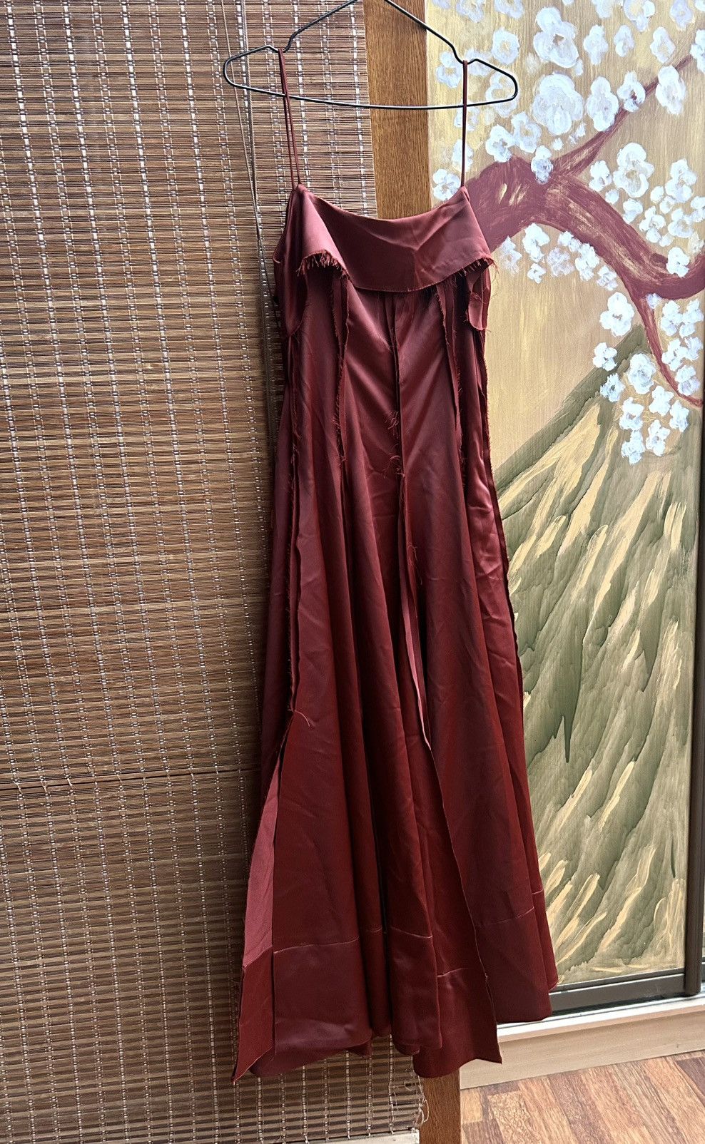 Handmade Peng Tai Deconstructed Silk Blend Maxi Wabi Sabi Dress Sz XS Size XS / US 0-2 / IT 36-38 - 1 Thumbnail