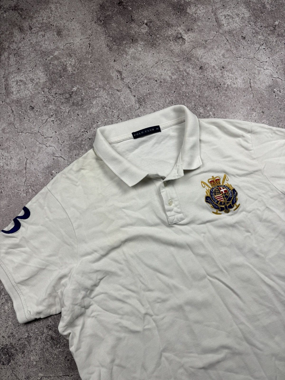 Polo Ralph Lauren Vintage Polo Ralph Lauren Y2K Club Polo T-shirt Size US XXL / EU 58 / 5 - 2 Thumbnail