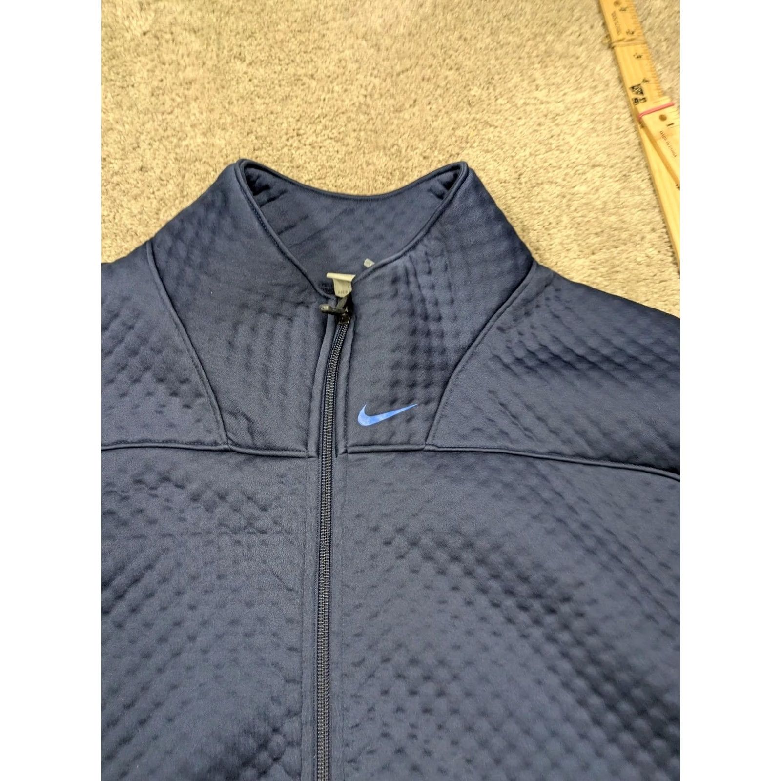 Nike Nike Sphere Thermal Jacket Mens L Blue Full Zip Running Softshell Track Jacket Size US L / EU 52-54 / 3 - 4 Thumbnail