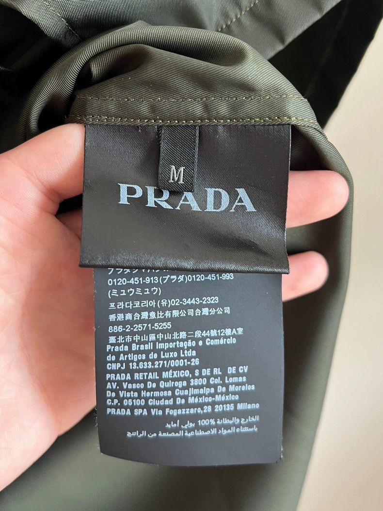 Prada Pradatriangle logo, dark green, shirt 2503-Nextarrow Size US M / EU 48-50 / 2 - 5 Thumbnail