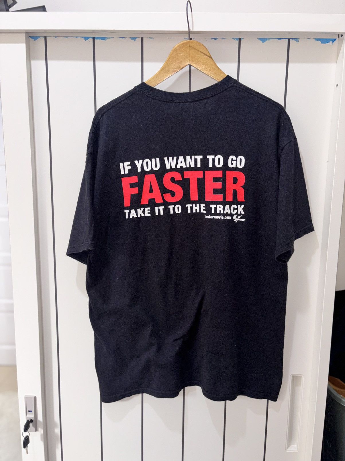 Hanes Vintage 2004 "Faster" MotoGP Movie Valentino Rossi Art Size US XXL / EU 58 / 5 - 2 Thumbnail