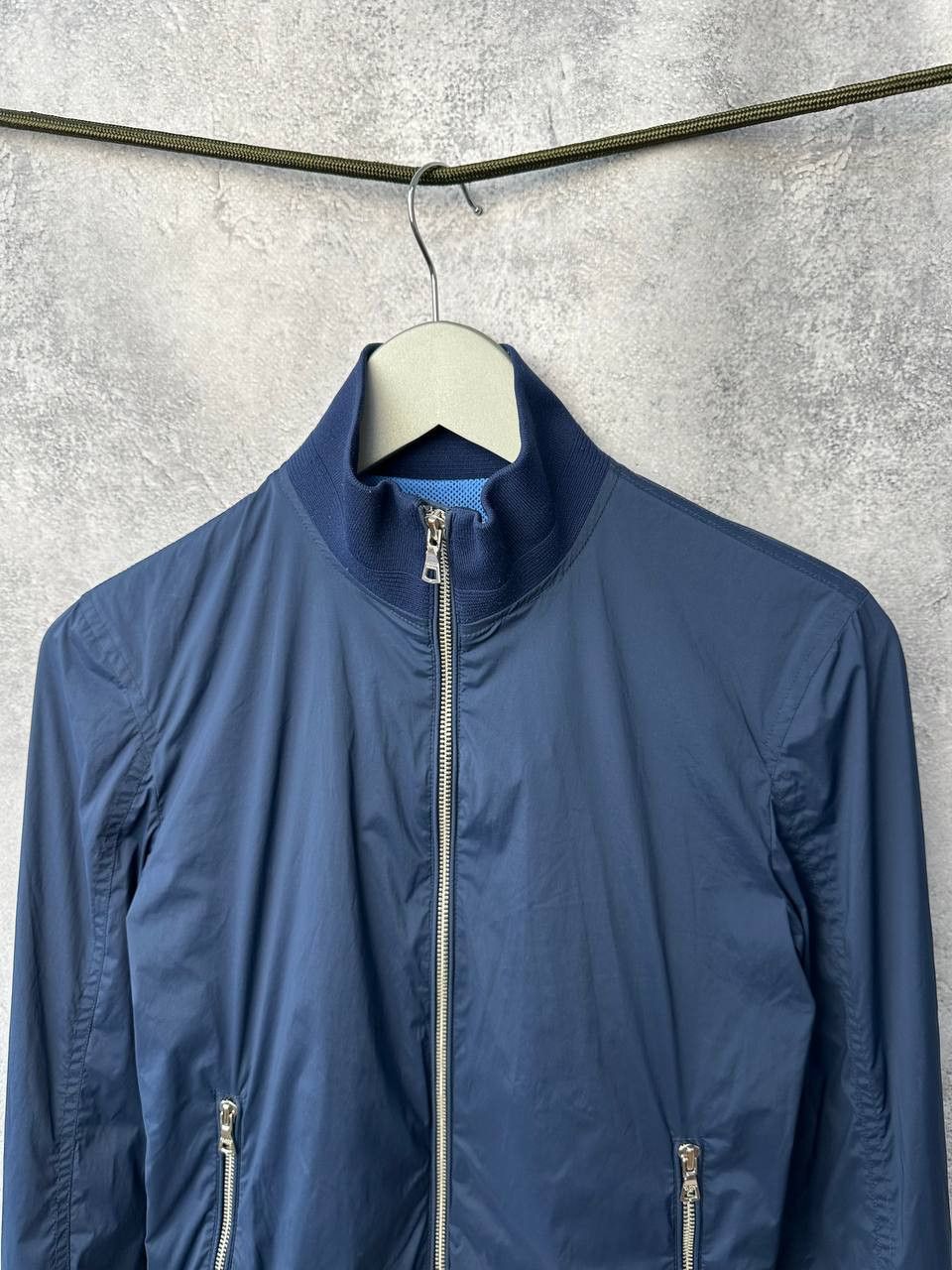 Designer Orlebar Brown Jacket Maddox Nylon Bomber Navy Blue Size S / US 4 / IT 40 - 5 Thumbnail