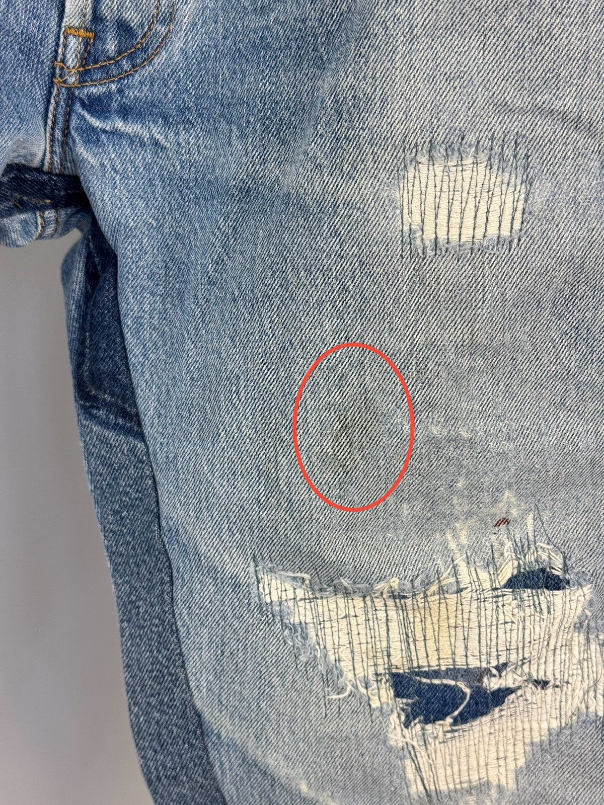 Levi's LEVI’S 501 DISTRESSED JEANS Size US 38 / EU 54 - 3 Thumbnail