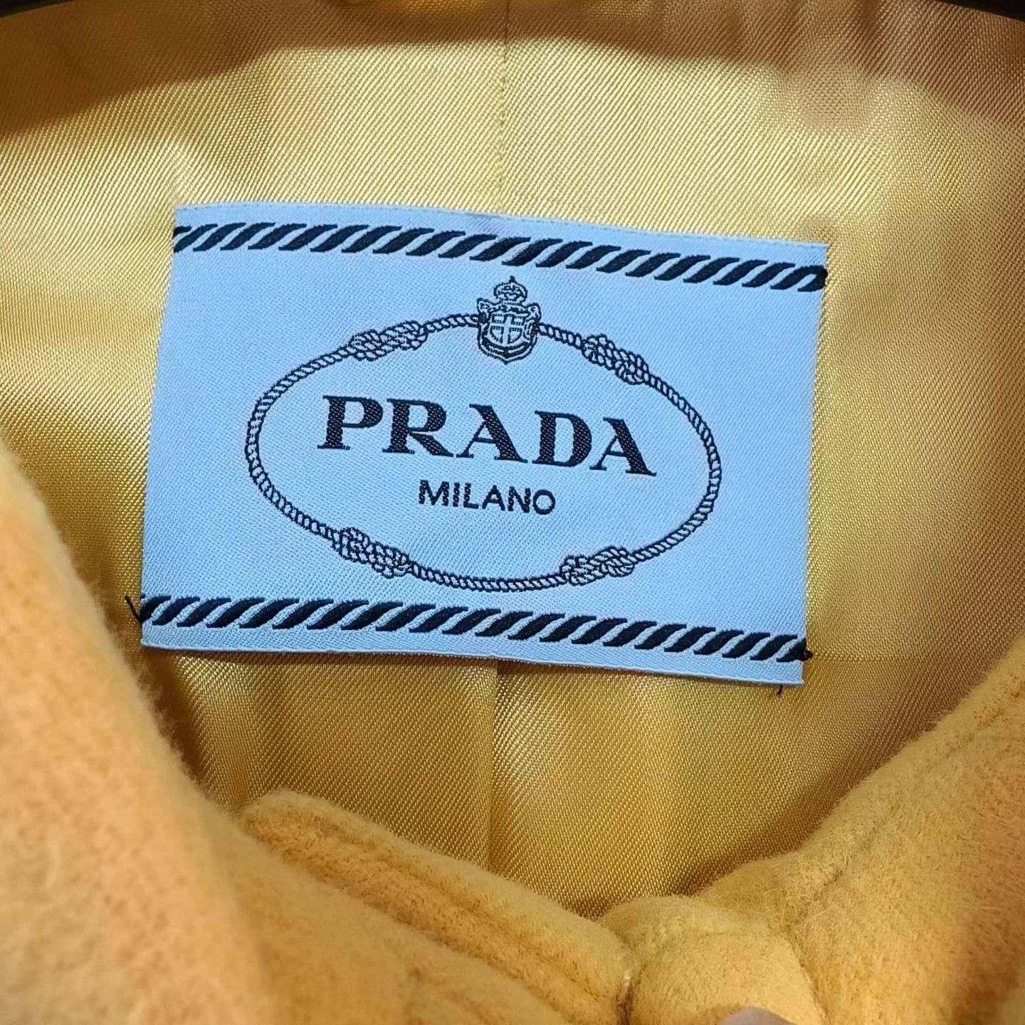 Prada PRADA Yellow Wool Coat Size 38 99% Condition Size S / US 4 / IT 40 - 3 Thumbnail