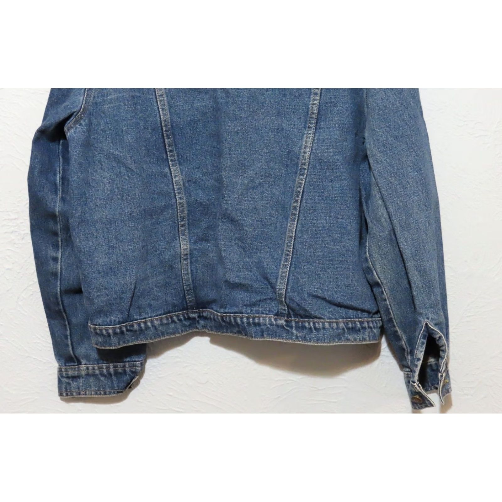 Vintage READ Agapo Collection Women's L Denim Jacket Beaded Embroidered Blue Basic Shirt? Size L / US 10 / IT 46 - 6 Thumbnail
