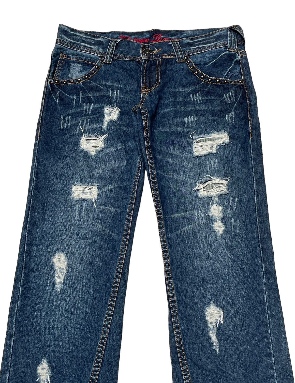 Japanese Brand × Vintage Vintage Brand Luxury Flared Jeans 2000s Size US 31 - 3 Thumbnail