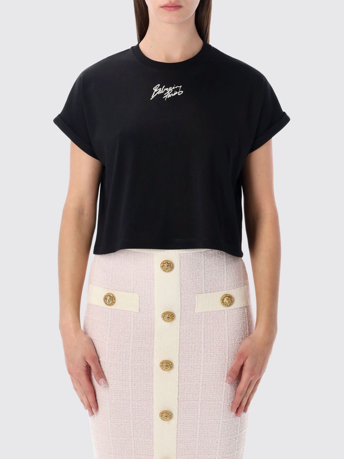 Balmain T-Shirt Woman Black