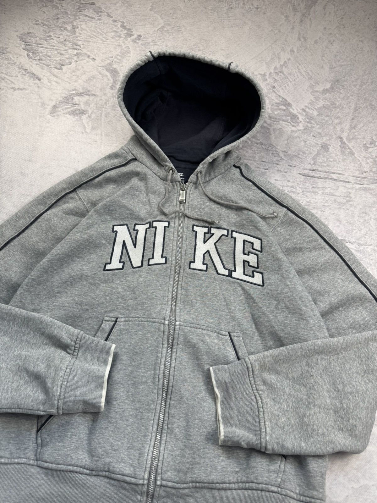 Nike × Vintage NIKE VINTAGE CENTER LOGO OVERSIZE BOXY ZIP HOODIE Size US S / EU 44-46 / 1 - 5 Thumbnail