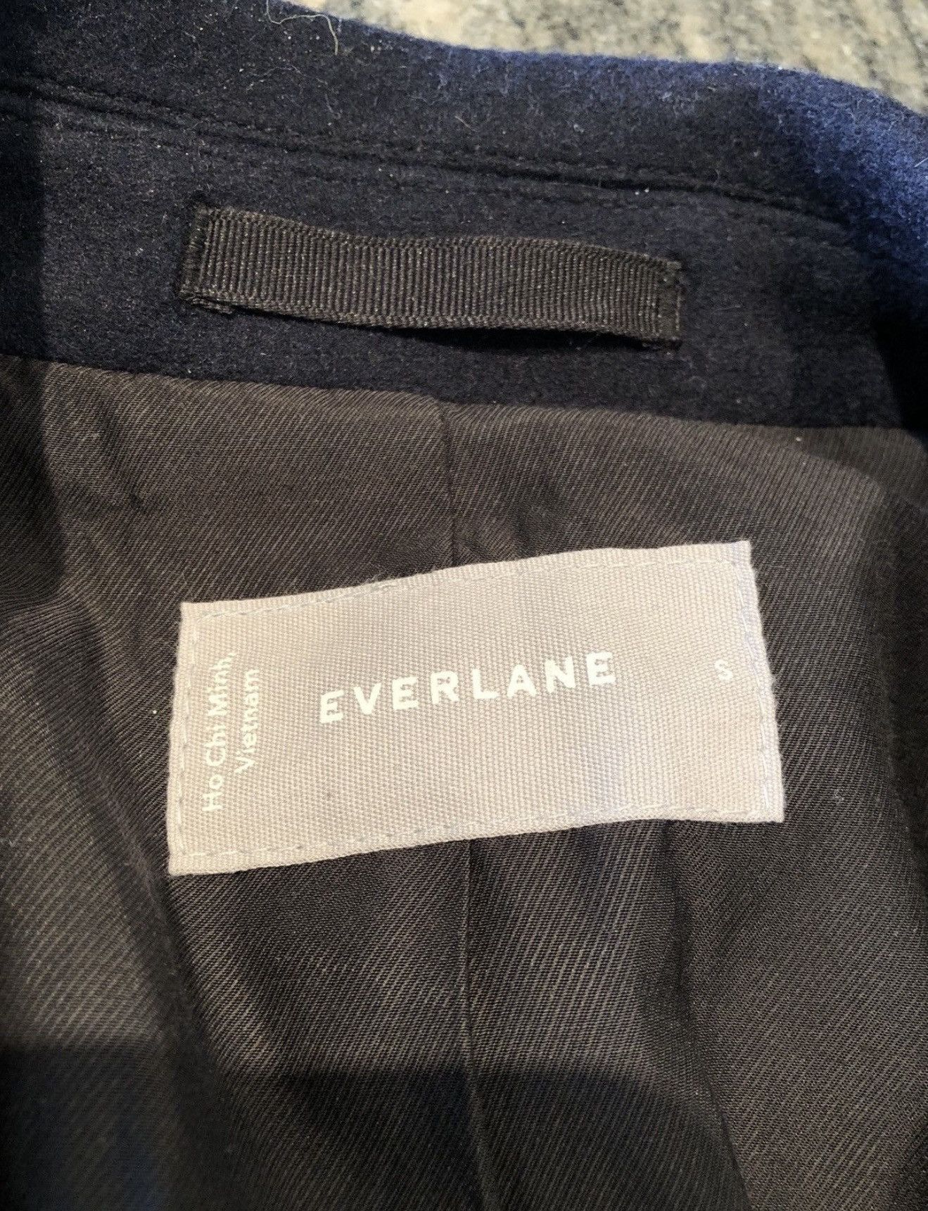 Everlane Everlane Navy Italian Wool Topcoat in S Size US S / EU 44-46 / 1 - 2 Thumbnail