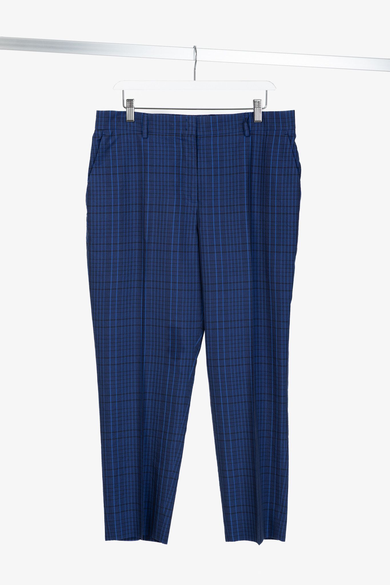 Akris Akris 100 Years Flavin Check Cotton & Silk Seersucker Pants Size 34" / US 12 / IT 48 - 1 Thumbnail
