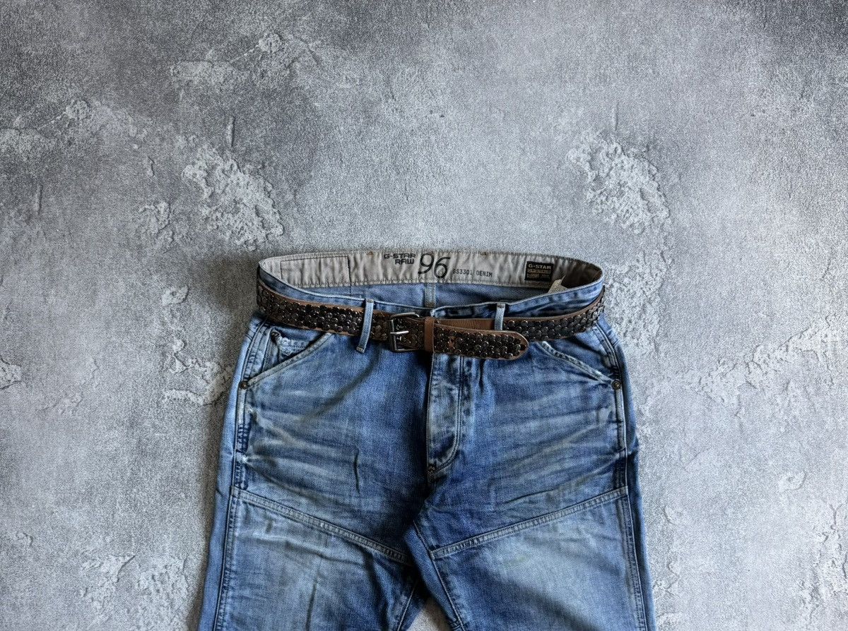 If Six Was Nine Retro leather metal rhinestones belt Y2K L.G.B. 90s opium Size ONE SIZE - 1 Thumbnail