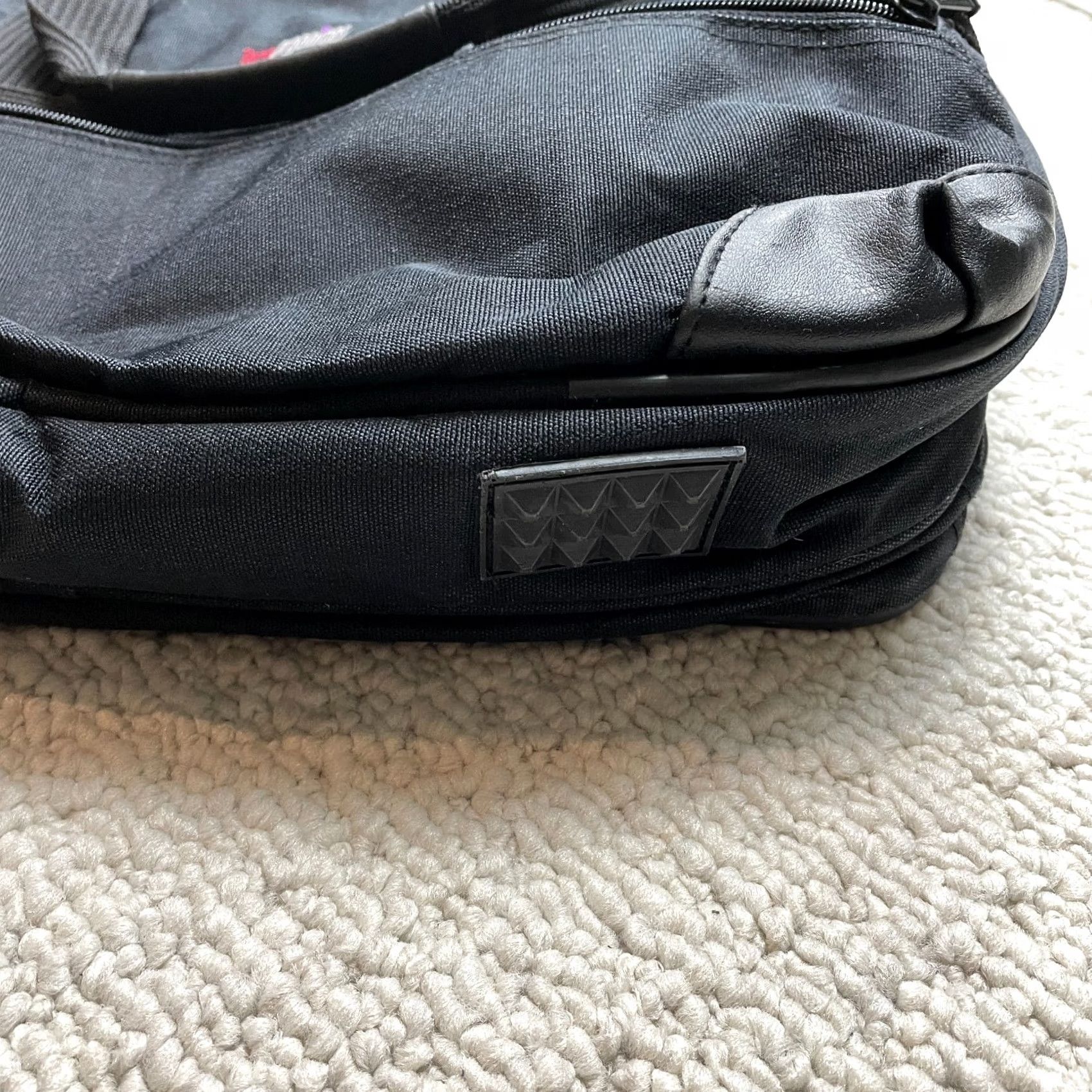 Vintage Tech Organizer Laptop Bag - Black - Medium - Zip Pockets - Expandable - Business Travel Workwear - 18x12in - Mens - Polyester - Laptop Bag Size ONE SIZE - 6 Thumbnail