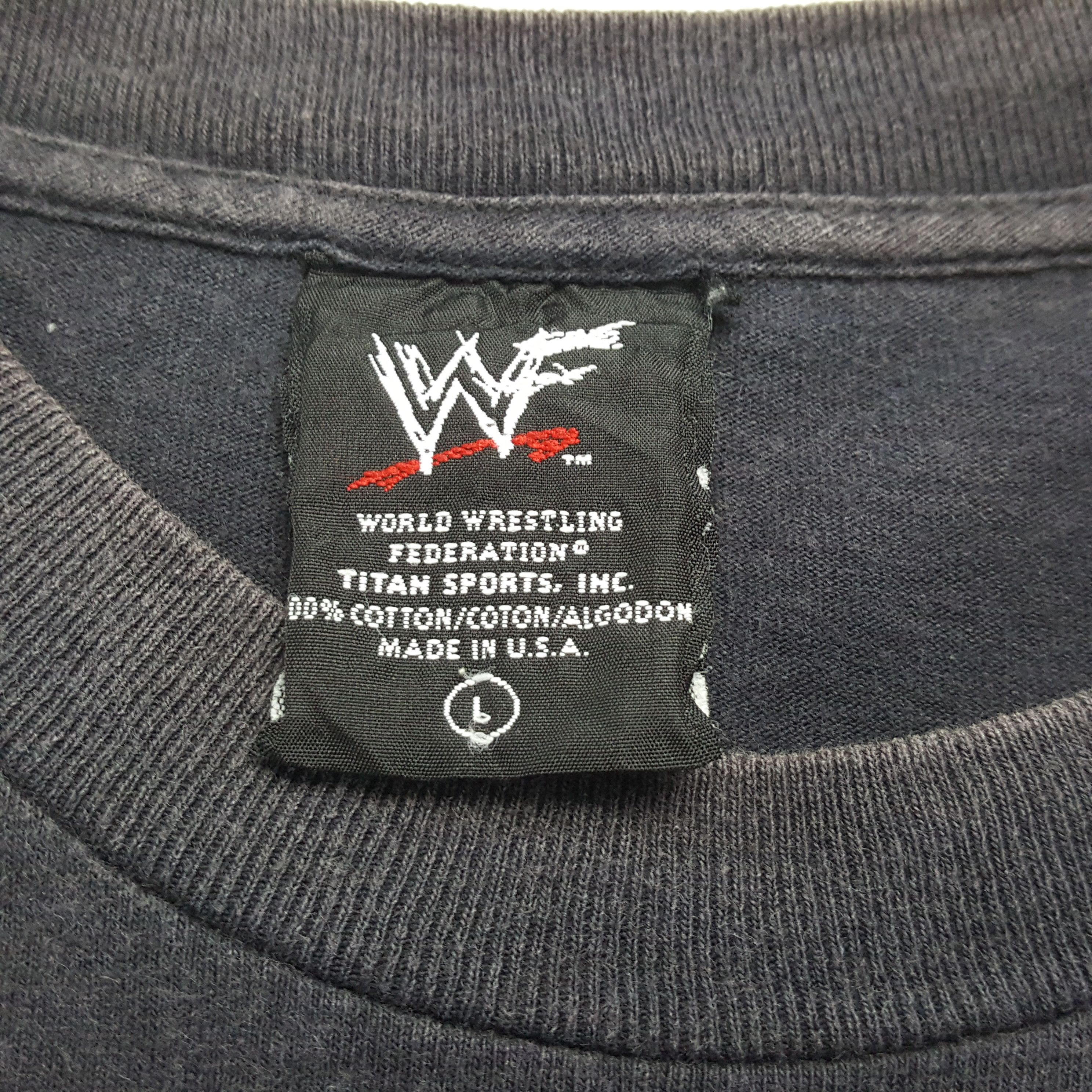 Vintage × WWE × WWF WWE WWF THE ROCK Center Design Vintage Tshirt Size US L / EU 52-54 / 3 - 8 Thumbnail