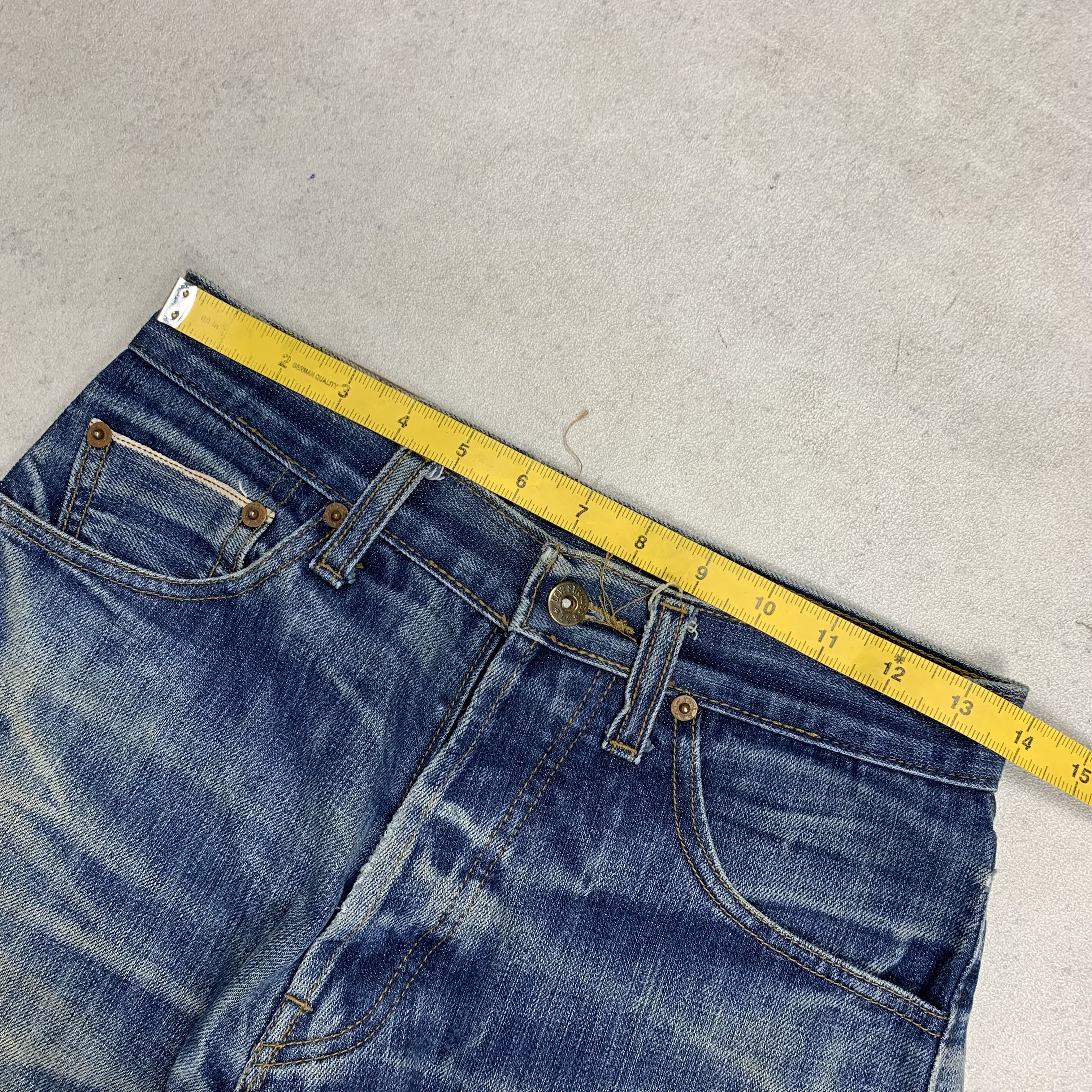 Levi's Vintage Levi's 501 Big E Selvedge Distressed Jeans Size US 27 - 14 Thumbnail