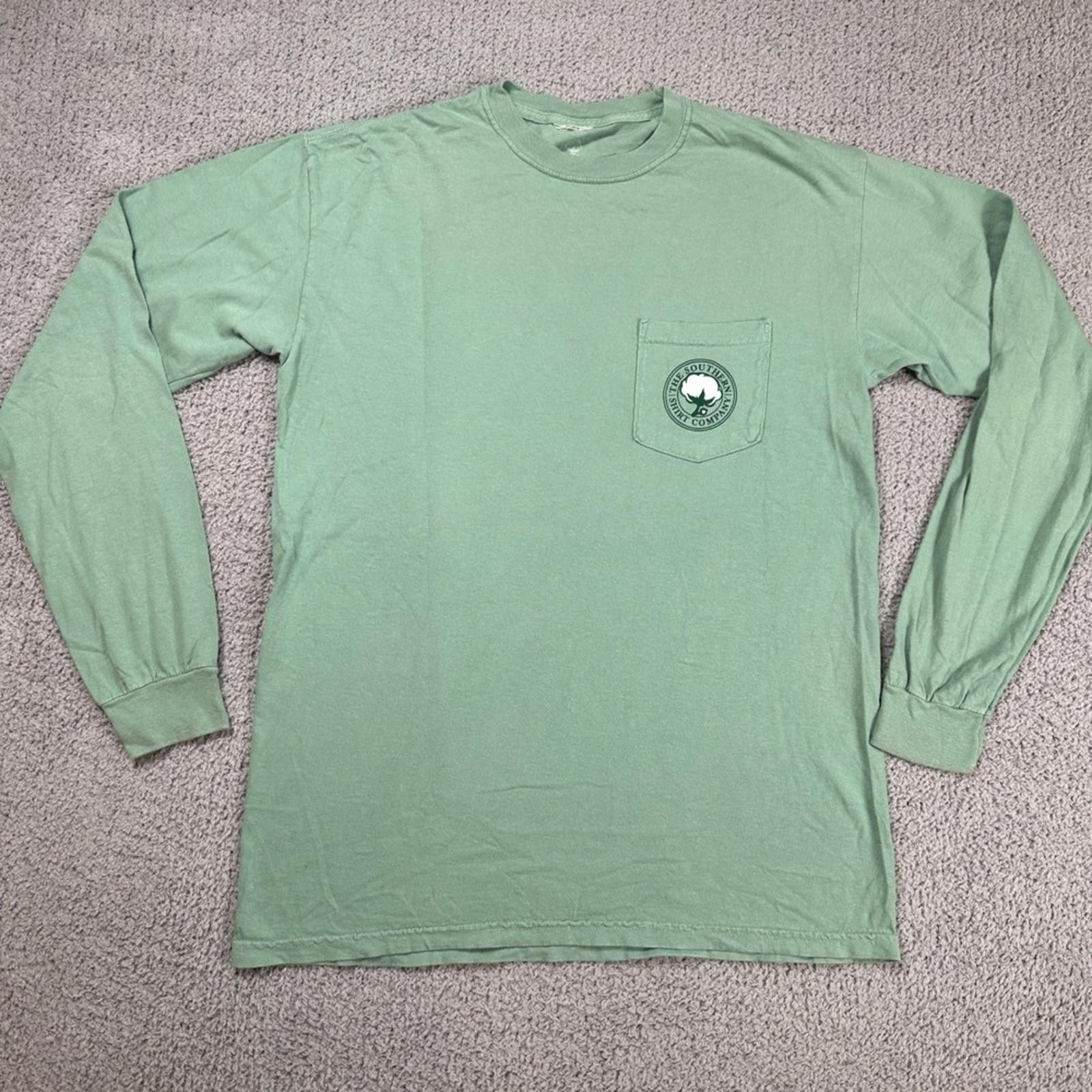 Other Southern Shirt Co Mens M Sage Green Fishing Pocket T Shirt Size US M / EU 48-50 / 2 - 1 Thumbnail