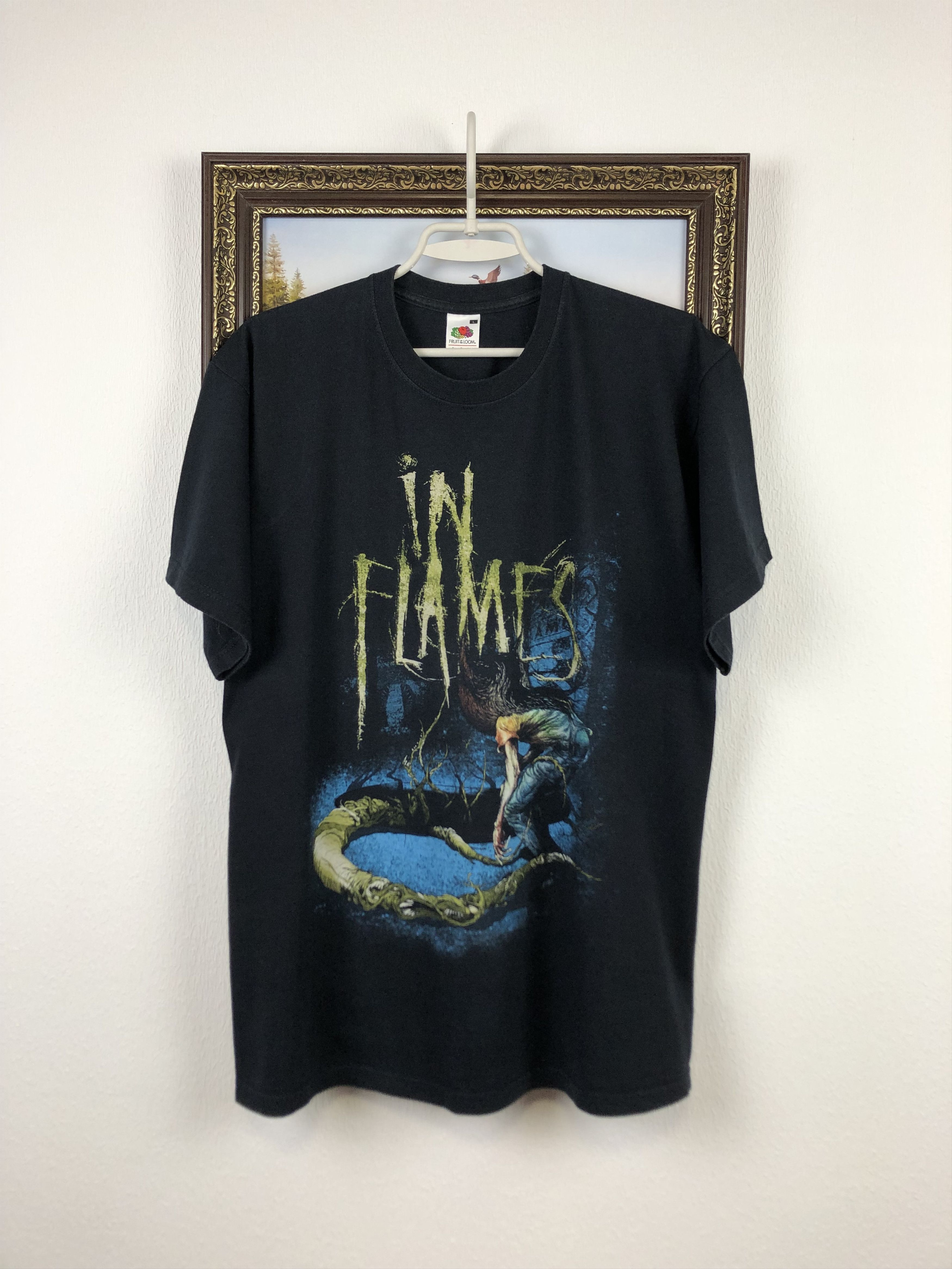 Band Tees In Flames Band Tee Shirt Rare Hype Sense Of Purpose Size US L / EU 52-54 / 3 - 1 Thumbnail