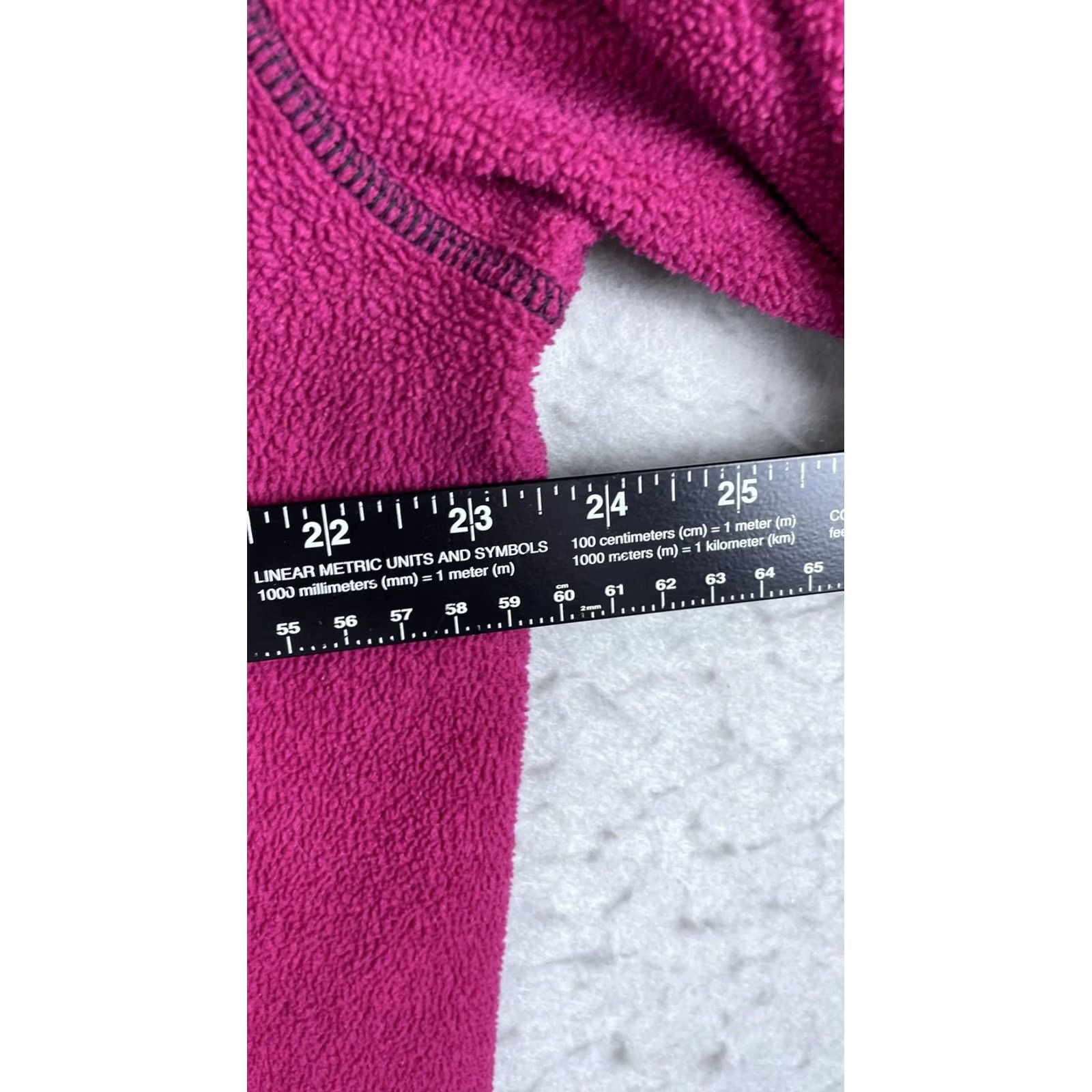 Vintage Susan Bristol Womens XL Pink Fleece Jacket Casual Full Zip Collared Pockets Size XL / US 12-14 / IT 48-50 - 3 Thumbnail