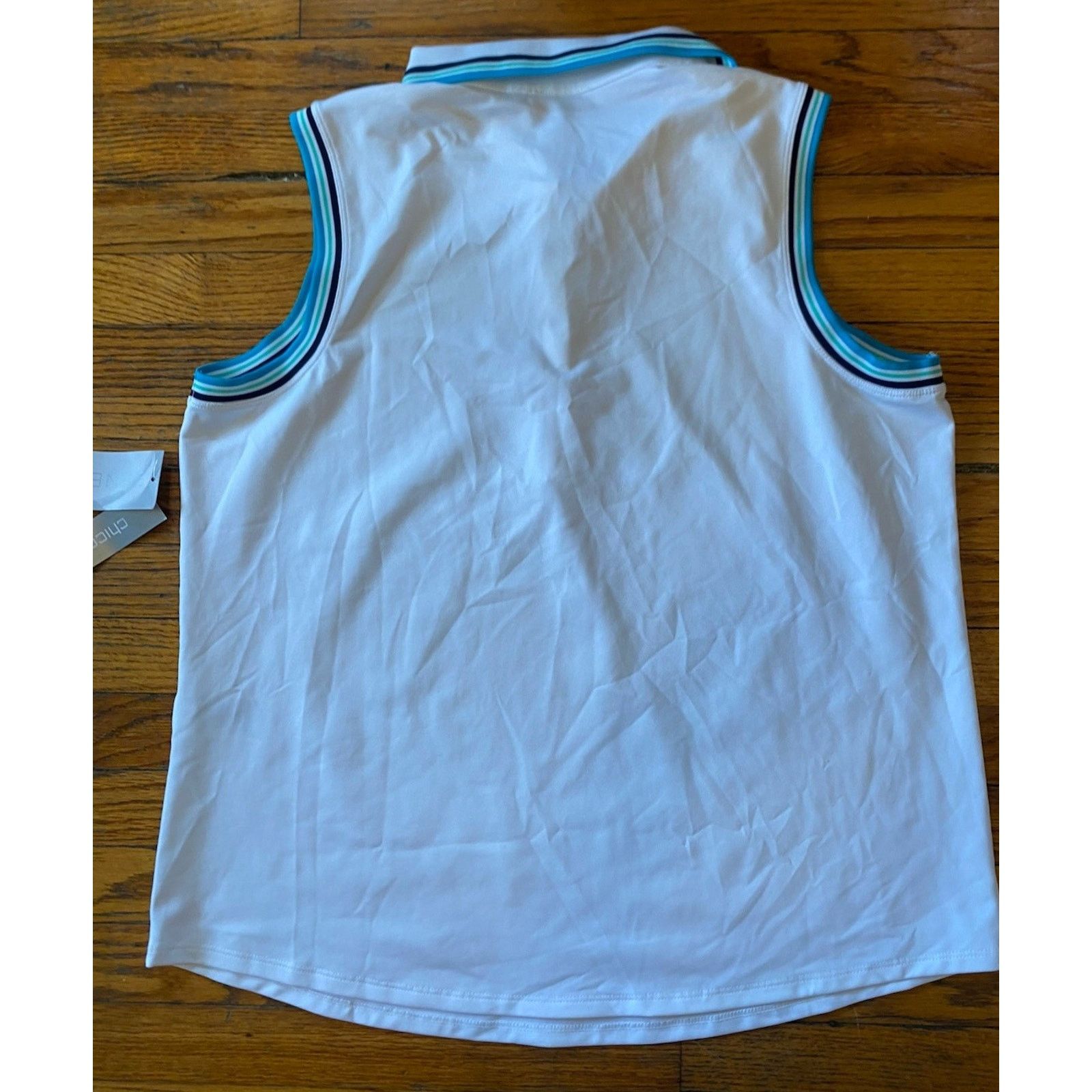 Chicos Chicos Zenergy NWT Size 2 US L UPF Sleeveless Polo Tank Top Size L / US 10 / IT 46 - 3 Thumbnail