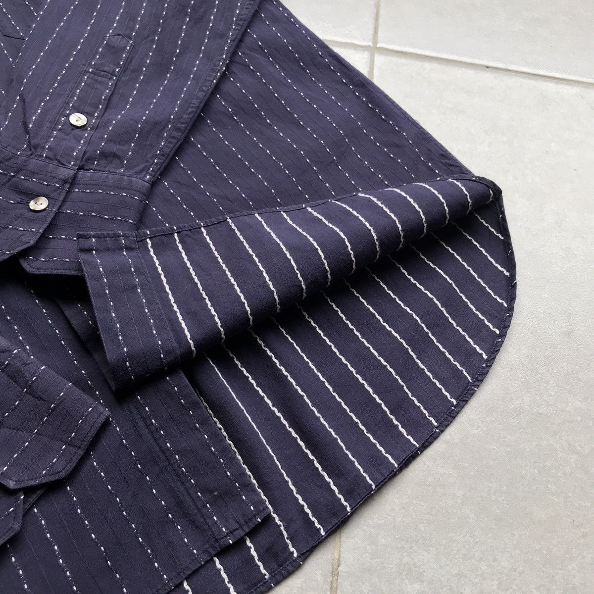 Jean Paul Gaultier Jean Paul Gaultier sashiko pattern shirt Size US M / EU 48-50 / 2 - 6 Thumbnail