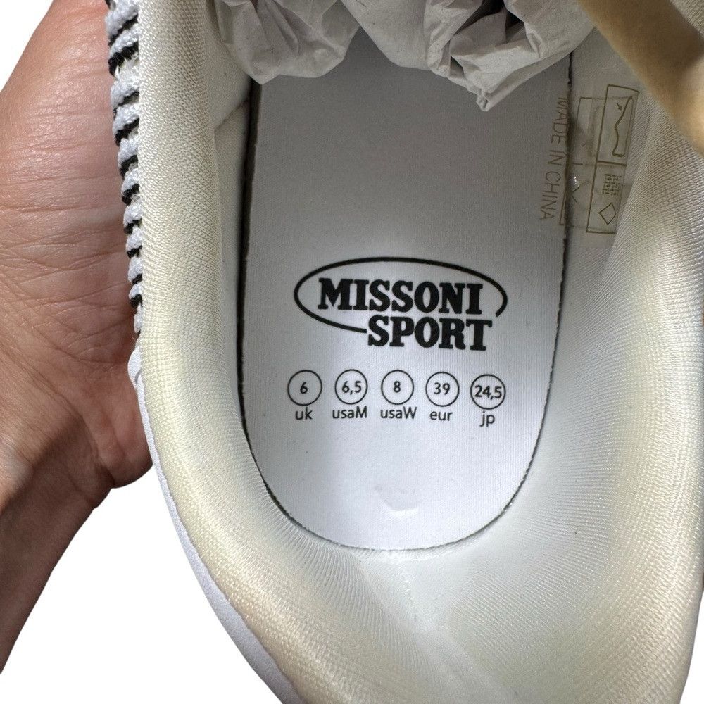 Missoni New Missoni 25MM Retro Low Top Platform White Sneakers Size Size US 8.5 / IT 38.5 - 7 Thumbnail