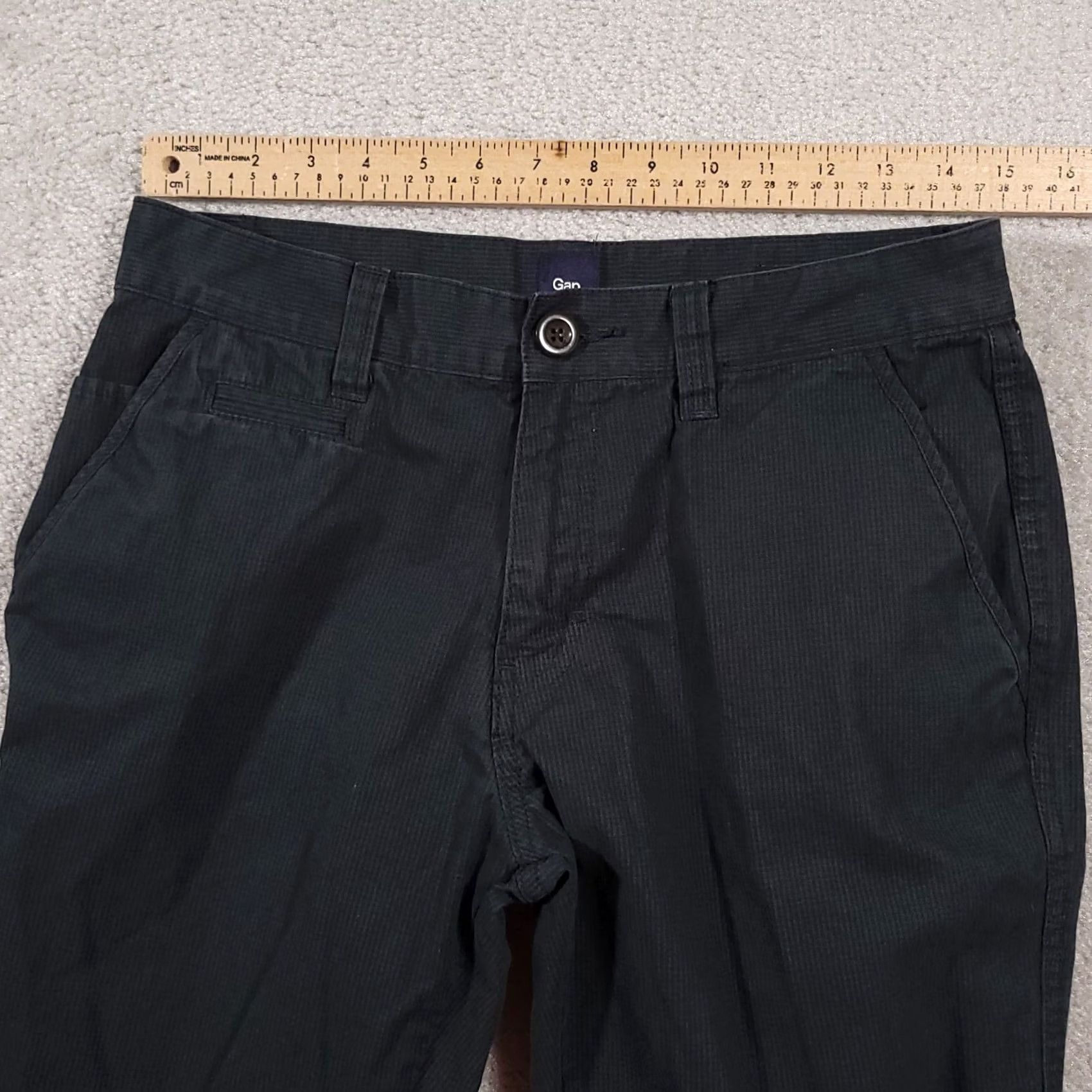 Gap Gap Slim Fit Casual Dress Pants Mens 30x30 Gray Striped Straight Leg Workwear Pants Size US 30 / EU 46 - 6 Thumbnail