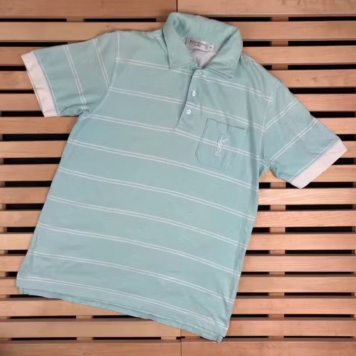 Yves Saint Laurent Polo T Shirt Yves Saint Laurent Vintage YSL Size M Size US M / EU 48-50 / 2 - 1 Thumbnail