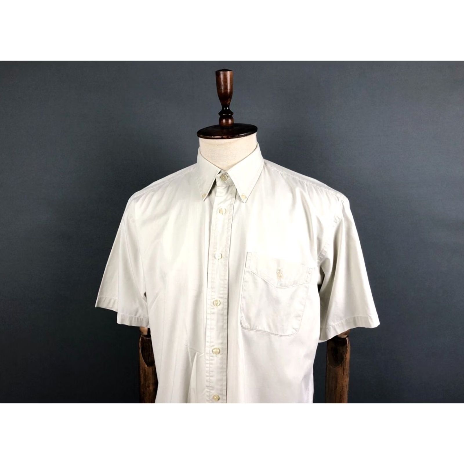 Ralph Lauren Ralph Lauren Men's Shirt Ivory Cotton Classic Casual Button-Up Size 16.5 Size US XL / EU 56 / 4 - 4 Thumbnail