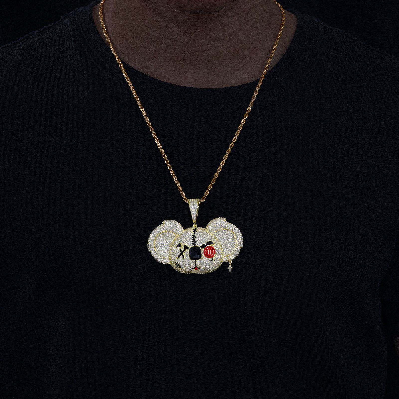 Jewelry Cartoon Animal With Moissanite Necklace Size ONE SIZE - 2 Thumbnail
