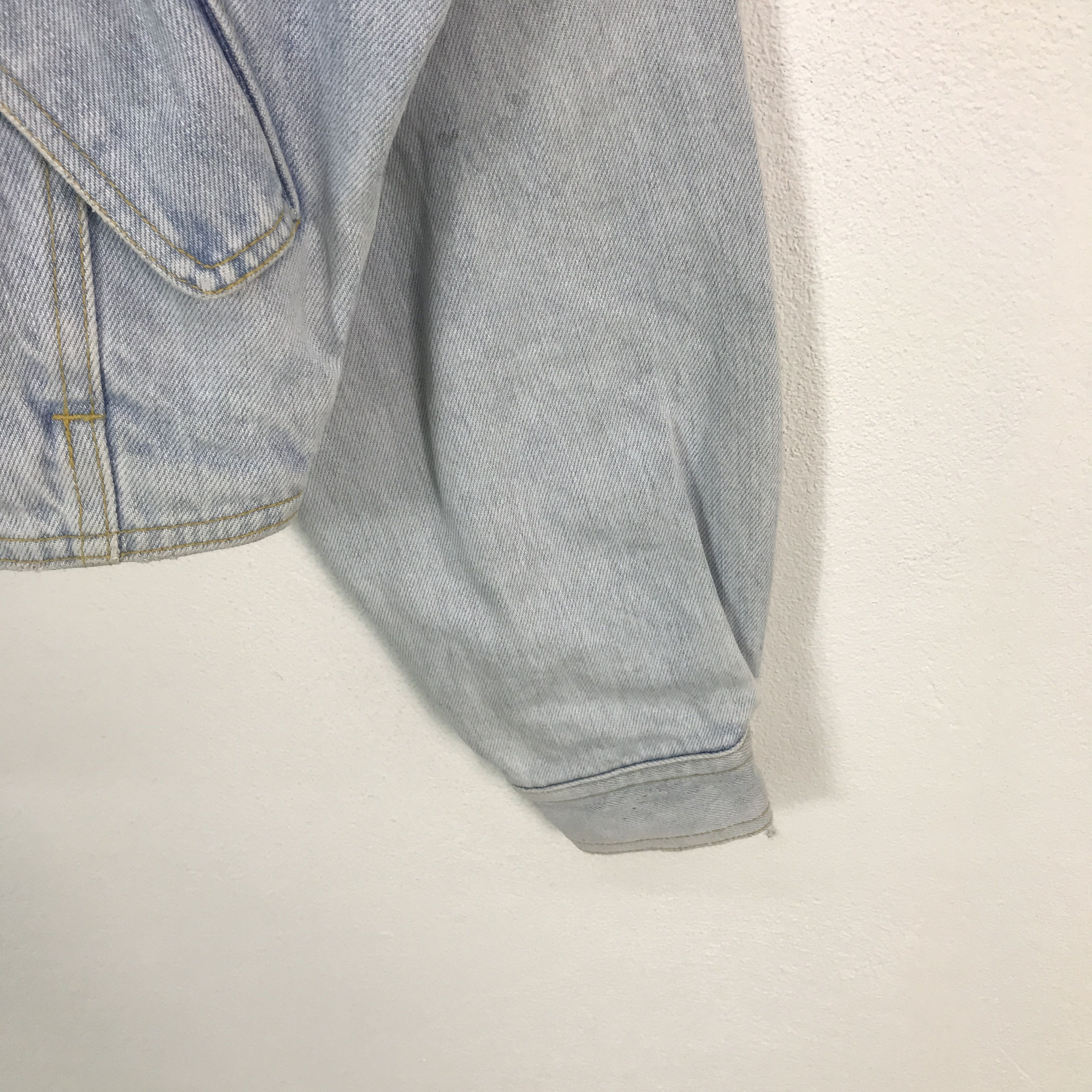 Japanese Brand Vtg paninaro Japan denim cropped design jacket Size US L / EU 52-54 / 3 - 6 Thumbnail