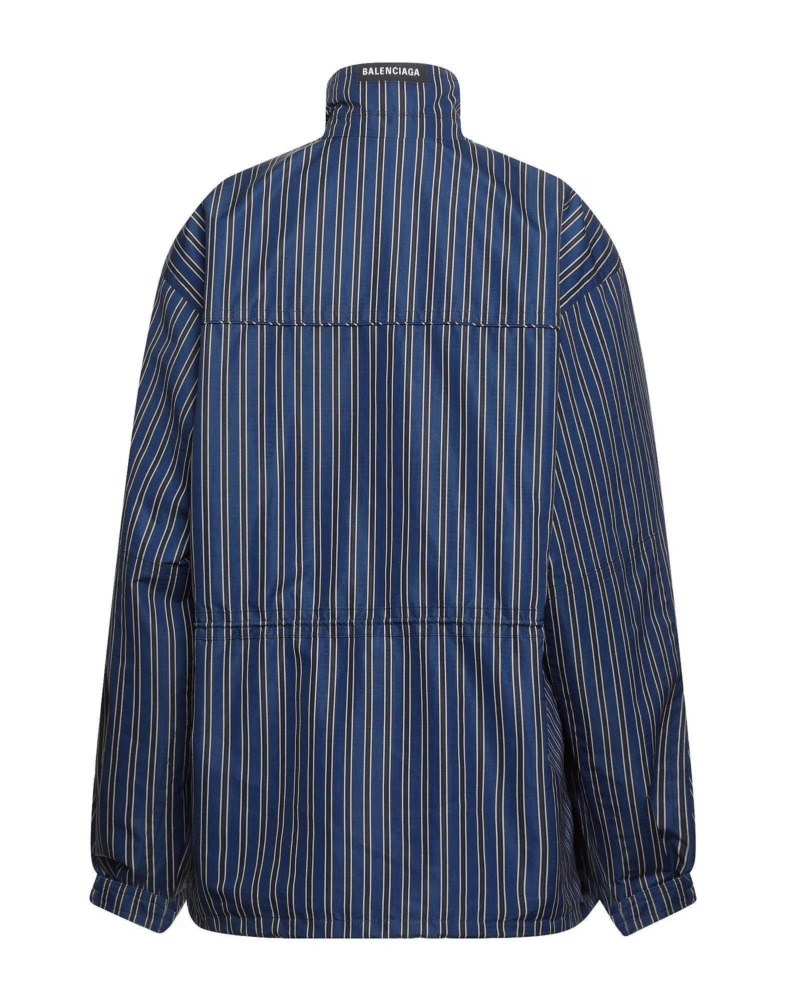 Balenciaga o1tko11224 Oversized Stripe Padded Jacket in Multicolor Size US XS / EU 42 / 0 - 2 Thumbnail