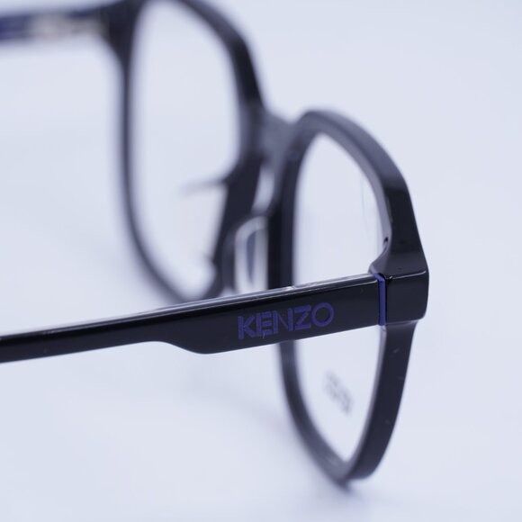 Kenzo Kenzo KZ50102F 001 Eyeglasses Shiny Black 53mm Square Frame Size ONE SIZE - 4 Thumbnail