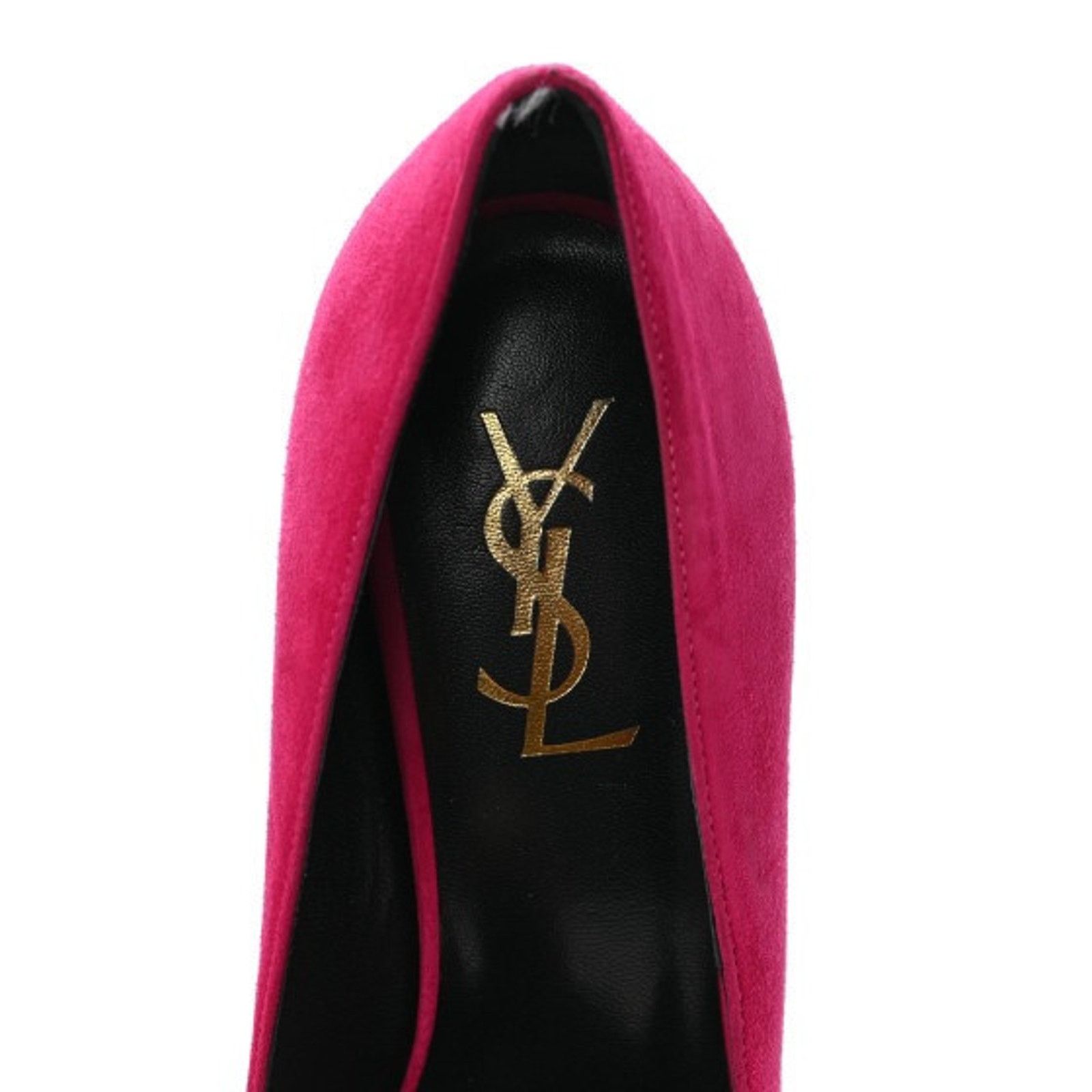 Saint Laurent Paris SAINT LAURENT SUEDE LEATHER TRIBTOO PUMPS PINK 39.5/9 Size US 9 / IT 39 - 7 Thumbnail