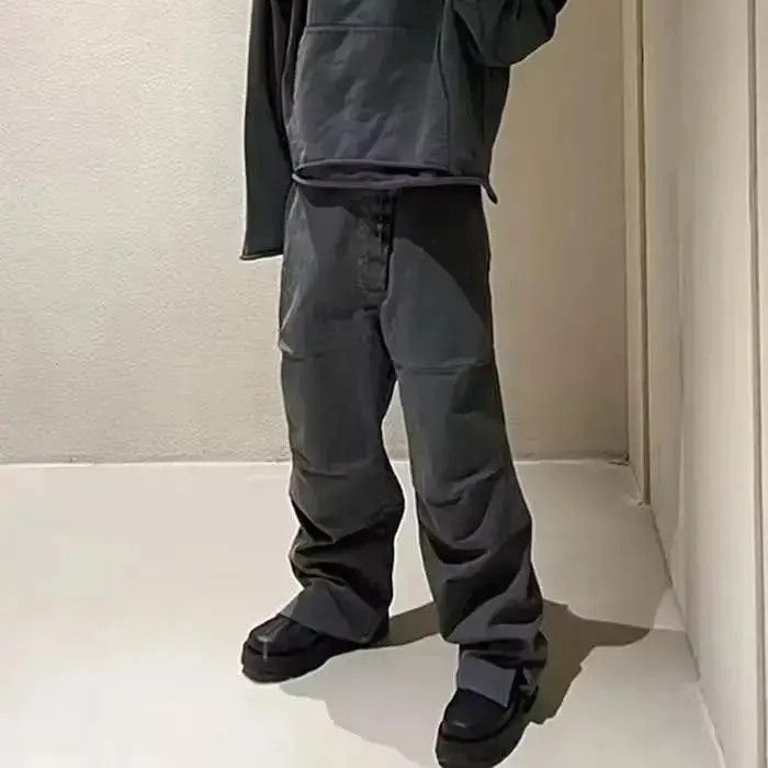 Japanese Brand Cleanfit Silhouette Slit Pleated Knee Cargo Pants Size US 34 / EU 50 - 6 Thumbnail