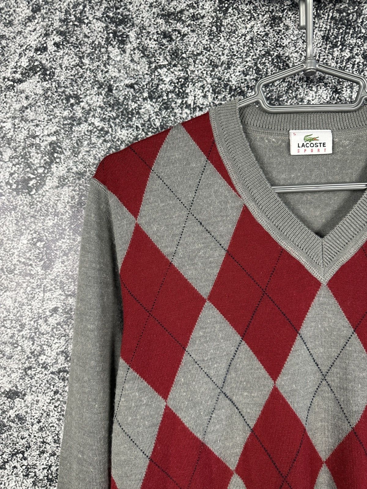 Lacoste Men’s Lacoste Sport V-Neck Wool Sweater Pullover Size 5 Size US L / EU 52-54 / 3 - 5 Thumbnail