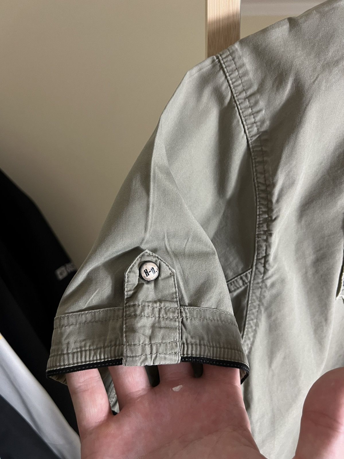 Harley Davidson Harley Davidson Mens Button Down Shirt Large Khaki Patch Size US L / EU 52-54 / 3 - 5 Thumbnail